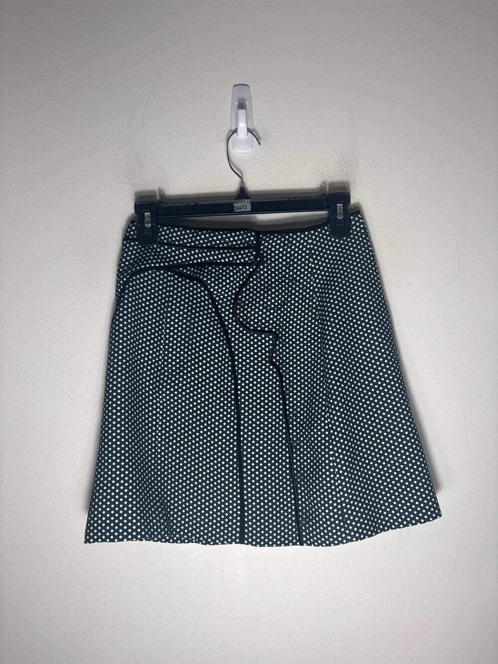 NWT C/Meo Collective Dark Green Polka Dot "Long Lasting" Mini Skirt Sz 2